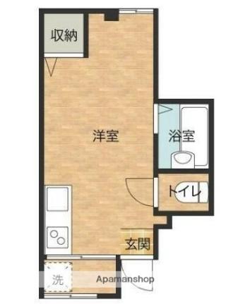 香川県高松市扇町１丁目(賃貸マンション1R・2階・14.85㎡)の写真 その2