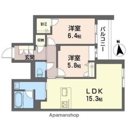 香川県高松市木太町（賃貸マンション2LDK・1階・67.11㎡） その2