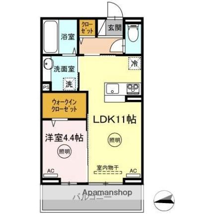 香川県高松市塩上町（賃貸アパート1LDK・2階・41.29㎡） その2