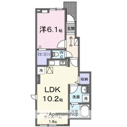 香川県木田郡三木町大字平木（賃貸アパート1LDK・1階・44.02㎡） その2