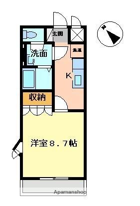 プリマヴェーラ 107｜香川県高松市春日町(賃貸アパート1K・1階・29.75㎡)の写真 その2