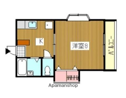 クレイドルエイケン 7｜香川県高松市林町(賃貸アパート1K・1階・27.00㎡)の写真 その2