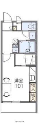 レオパレスクレール勝賀 109｜香川県高松市鬼無町藤井(賃貸アパート1K・1階・23.18㎡)の写真 その2