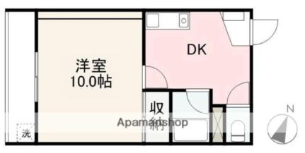 香川県高松市西町(賃貸マンション1DK・3階・32.49㎡)の写真 その2