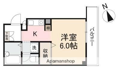 香川県高松市藤塚町２丁目(賃貸アパート1K・3階・22.36㎡)の写真 その2