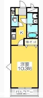 香川県高松市屋島西町(賃貸アパート1K・2階・31.01㎡)の写真 その2