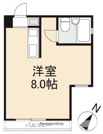 香川県高松市室新町(賃貸マンション1R・1階・19.52㎡)の写真 その2