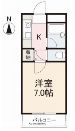 香川県高松市春日町(賃貸マンション1K・2階・21.12㎡)の写真 その2