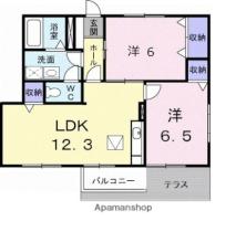 香川県高松市太田下町（賃貸アパート2LDK・1階・57.16㎡） その2