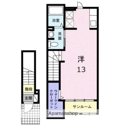 香川県高松市福岡町３丁目(賃貸アパート1R・2階・37.62㎡)の写真 その2