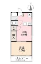 香川県高松市元山町（賃貸マンション1LDK・2階・30.56㎡） その2