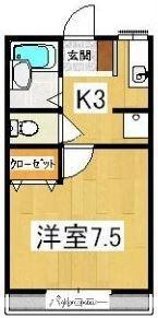 香川県高松市前田東町(賃貸アパート1K・2階・24.00㎡)の写真 その2