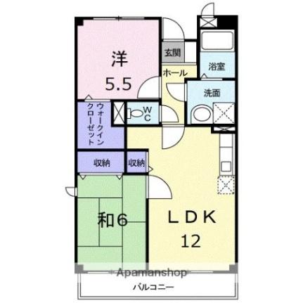 ＣＯＭＦＯＲＴ　ＭＡＮＳＩＯＮ 404｜香川県高松市上天神町(賃貸マンション2LDK・4階・59.91㎡)の写真 その2