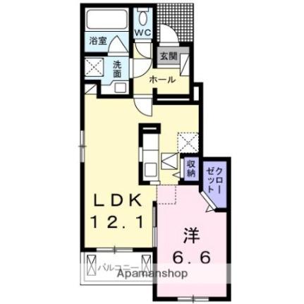 アークスI 103｜香川県高松市林町(賃貸アパート1LDK・1階・45.80㎡)の写真 その2