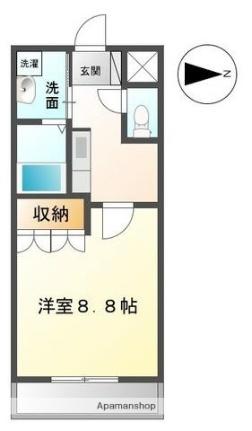 クレア 105｜香川県高松市林町(賃貸アパート1K・1階・30.00㎡)の写真 その2