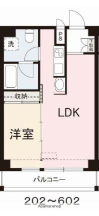 コリドールベルエア 402｜香川県高松市錦町１丁目(賃貸マンション1LDK・4階・33.49㎡)の写真 その2