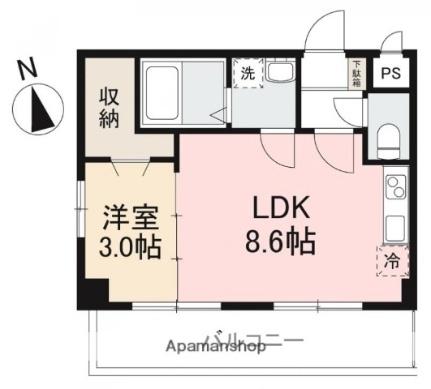 プレシャスタイム中央町ツインタワー南 901｜香川県高松市中央町(賃貸マンション1LDK・9階・30.24㎡)の写真 その2