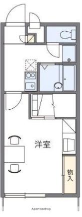 レオパレスメゾン・ド・ボヌール 208｜香川県高松市屋島中町(賃貸アパート1K・2階・23.18㎡)の写真 その2