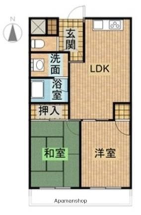 サンマルコ 202｜香川県坂出市西大浜南３丁目(賃貸マンション2LDK・2階・52.79㎡)の写真 その2