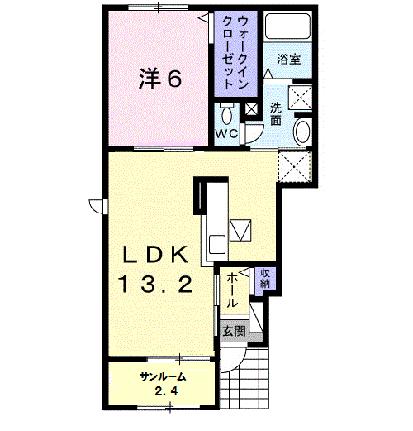 ＥＩＧＨＴ土器東　Ｂ 101｜香川県丸亀市土器町東８丁目(賃貸アパート1LDK・1階・48.54㎡)の写真 その2