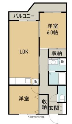 ＭＡＲＥ坂出 104｜香川県坂出市昭和町１丁目(賃貸マンション2LDK・1階・59.80㎡)の写真 その2