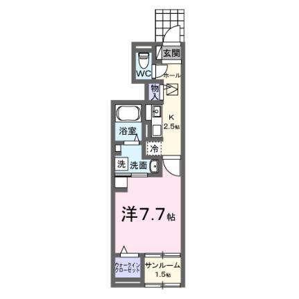 オリーブ坂本　Ｂ 104｜香川県観音寺市坂本町２丁目(賃貸アパート1K・1階・31.66㎡)の写真 その2