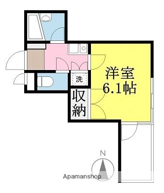 ＳＵＮＲＩＳＥ豊坂 308｜愛媛県松山市湊町４丁目(賃貸マンション1K・3階・21.40㎡)の写真 その2