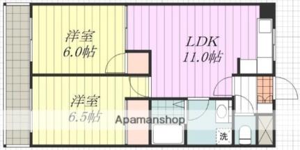 リバティ余戸 603｜愛媛県松山市余戸中６丁目(賃貸マンション2LDK・6階・55.20㎡)の写真 その2