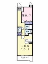 プロムナードＫ 305 ｜ 愛媛県松山市小坂５丁目（賃貸マンション1LDK・3階・44.81㎡） その2