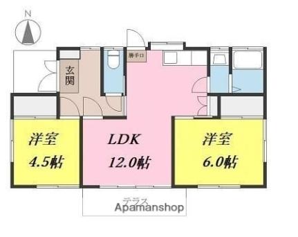 南江戸3丁目戸建　西棟 1｜愛媛県松山市南江戸３丁目(賃貸一戸建2LDK・1階・55.95㎡)の写真 その2