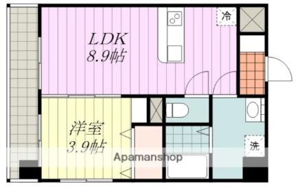 ＩＬＭａｒｅ柳井町 602｜愛媛県松山市柳井町１丁目(賃貸マンション1LDK・6階・32.63㎡)の写真 その2