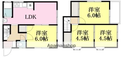 高岡戸建 1｜愛媛県松山市高岡町(賃貸一戸建4LDK・1階・61.83㎡)の写真 その2