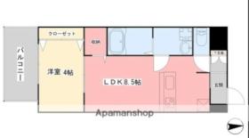 ＧＲＡＮＤＥ　ＡＲＣＨＥ　ＥＤＡＭＡＴＳＵ 403 ｜ 愛媛県松山市枝松４丁目（賃貸マンション1LDK・4階・35.94㎡） その2