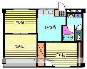 第86杉フラット 307｜愛媛県松山市愛光町(賃貸マンション3DK・3階・48.00㎡)の写真 その2