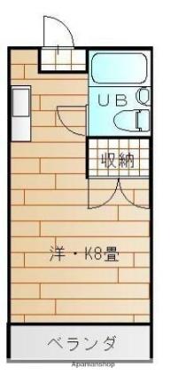 カーサジューロ 205｜愛媛県松山市御幸１丁目(賃貸マンション1R・2階・16.82㎡)の写真 その2