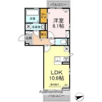 ルーチェ道後 301 ｜ 愛媛県松山市上市２丁目（賃貸アパート1LDK・3階・42.93㎡） その2