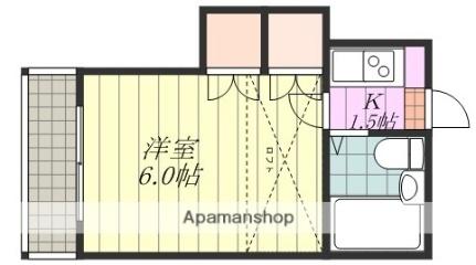 愛媛県松山市土居田町(賃貸アパート1K・2階・18.18㎡)の写真 その2