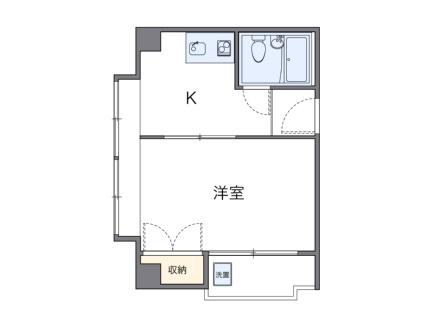 レオパレスエステート千舟 405｜愛媛県松山市千舟町１丁目(賃貸マンション1K・4階・25.11㎡)の写真 その2