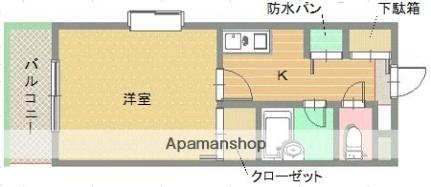 メゾン・ド・エラン 407 ｜ 愛媛県松山市立花５丁目（賃貸マンション1K・4階・27.30㎡） その2