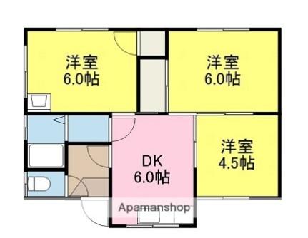 愛媛県松山市和泉南４丁目(賃貸テラスハウス3DK・1階・46.46㎡)の写真 その2