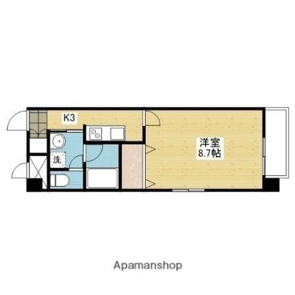 ｆｏｒｔｅ本町IV ｜愛媛県松山市本町４丁目(賃貸マンション1K・6階・29.41㎡)の写真 その2