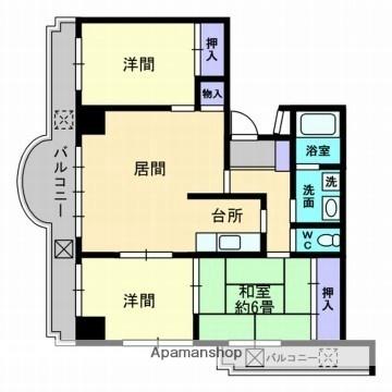 愛媛県松山市一番町１丁目(賃貸マンション3LDK・4階・71.19㎡)の写真 その2