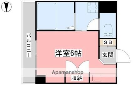 愛媛県松山市南吉田町(賃貸マンション1R・3階・20.18㎡)の写真 その2