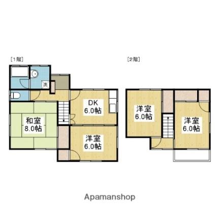 愛媛県松山市東長戸４丁目(賃貸一戸建4DK・2階・72.04㎡)の写真 その2