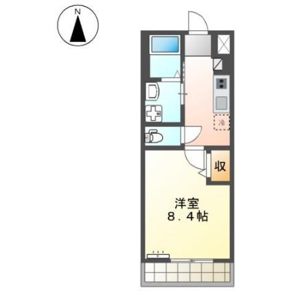 ユーロピュア　西山 111｜愛媛県松山市小坂５丁目(賃貸アパート1K・1階・29.75㎡)の写真 その2