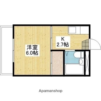 愛媛県松山市古三津６丁目（賃貸マンション1K・2階・18.50㎡） その2