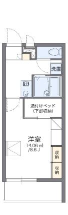 レオパレスグランドカメリアVI 301｜愛媛県松山市居相４丁目(賃貸マンション1K・3階・23.18㎡)の写真 その2