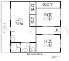 ミヤザキ第1マンション 106 ｜ 愛媛県四国中央市中曽根町（賃貸マンション2LDK・1階・52.78㎡） その2