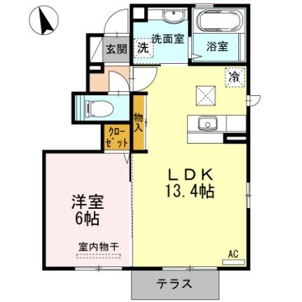 ボナール中村 101｜愛媛県松山市中村２丁目(賃貸アパート1LDK・1階・45.33㎡)の写真 その2