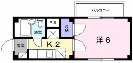 ニューサンライズ 203 ｜ 高知県高知市一宮徳谷（賃貸アパート1K・2階・20.73㎡） その2